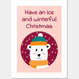 Have an ice and winterful (nice and wonderful) Christmas Posters and Art